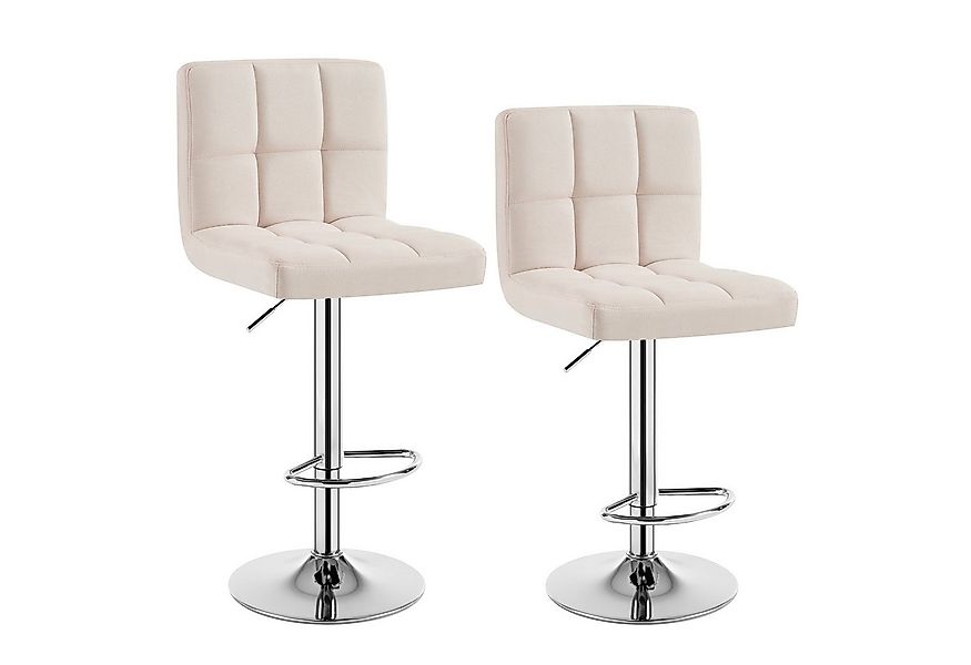 Woltu Barhocker (2 St), Barstühle verstellbar drehbar, gemütliche feines Le günstig online kaufen