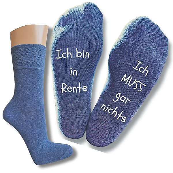 bentini Basicsocken Spruchsocken mit lustigem Rentenspruch günstig online kaufen
