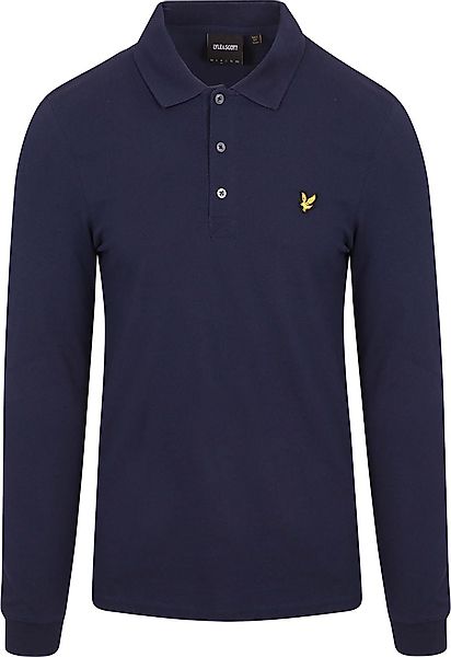 Lyle and Scott Longsleeve Polo Navy - Größe XXL günstig online kaufen