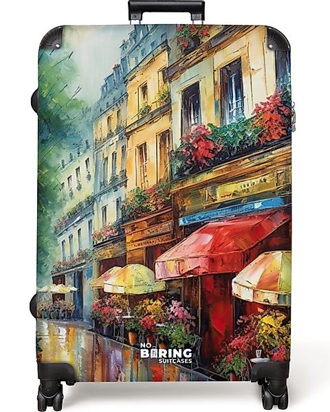 NoBoringSuitcases.com© Hartschalen-Trolley Straße - Ölgemälde - günstig online kaufen