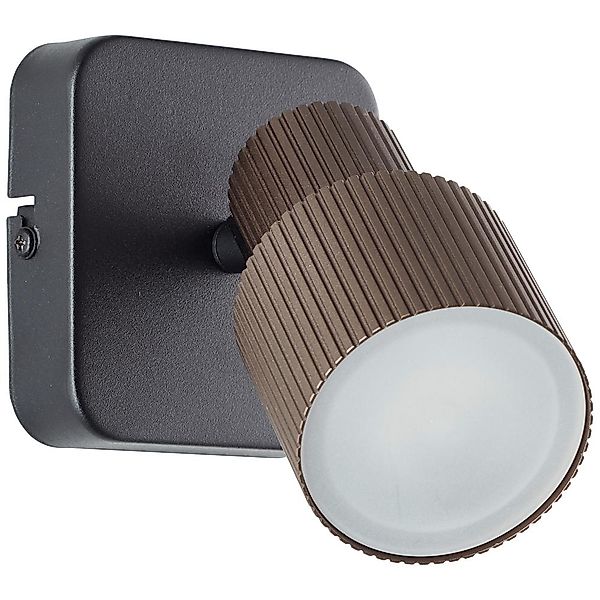 LED Wandleuchte Cadiz in Bronze und Schwarz-matt 5W 350lm GU10 günstig online kaufen