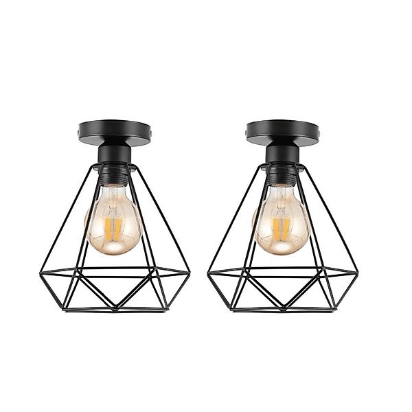 WILGOON Deckenleuchte Industrielle Hängeleuchte Vintage Lampe günstig online kaufen