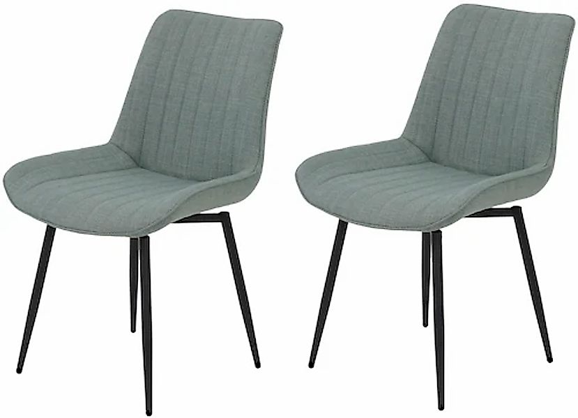 HELA Drehstuhl »Vierfußstuhl BERGEN«, (Set), 2 St., Webstoff, Esszimmerstuh günstig online kaufen