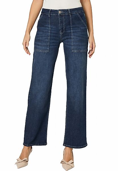 Zero Slim-fit-Jeans "zero Damen Jeans Style WITNEY Wide Leg 32 Inch" günstig online kaufen
