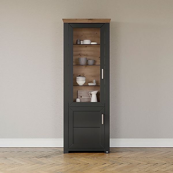 set one by Musterring Standvitrine "York" Typ 05 und 06, mit Glastür, Beleu günstig online kaufen