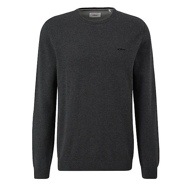 s.Oliver Rundhalspullover Pullover (1-tlg) Rundhals-Ausschnitt, langarm, Lo günstig online kaufen
