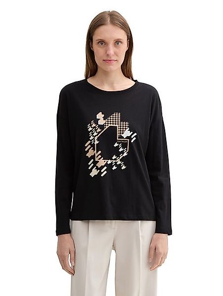 TOM TAILOR Langarmshirt mit Frontprint günstig online kaufen