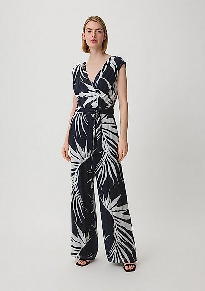 comma Jumpsuit Overall Jumpsuit aus Viskosemix günstig online kaufen