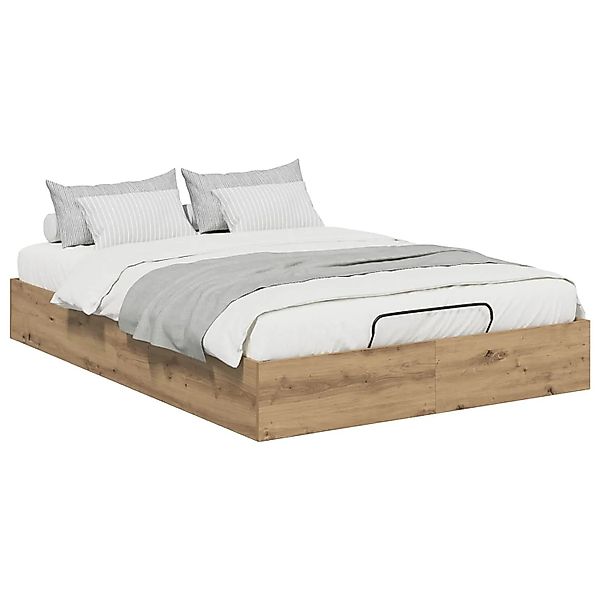 vidaXL Ottoman Bettgestell Artisan-Eiche 193 x 120 x 25 cm 3409284 günstig online kaufen