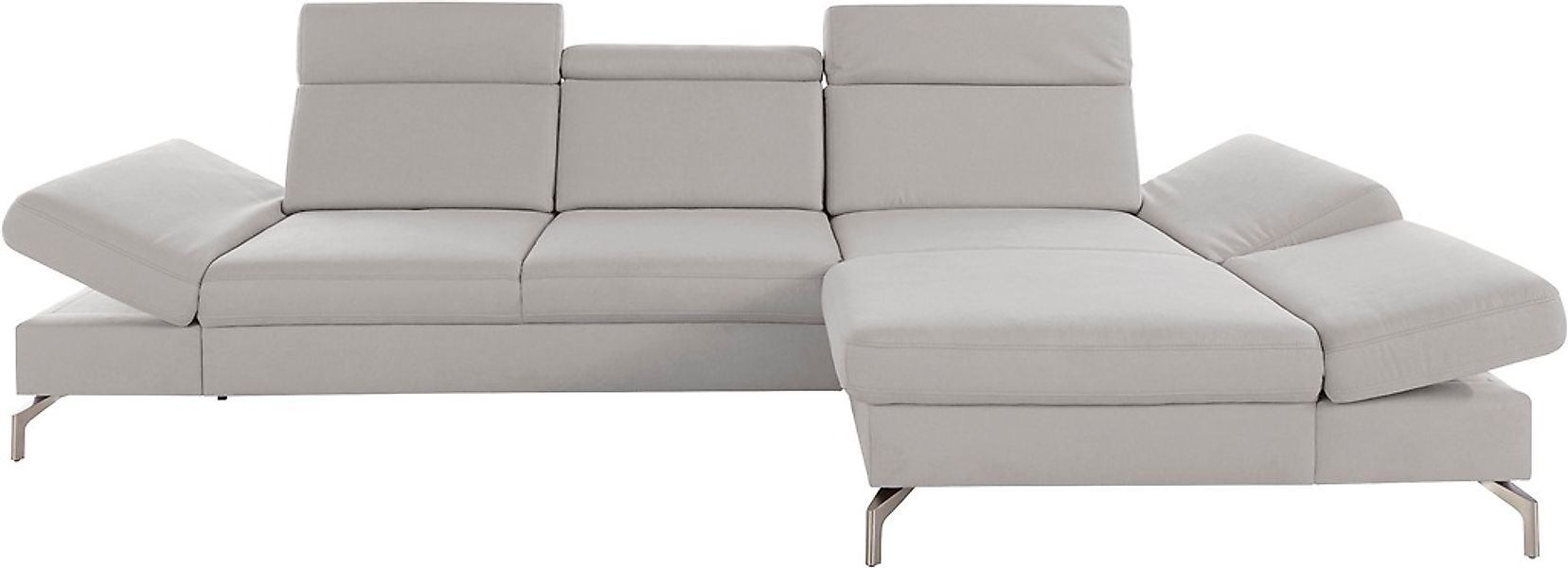 sit&more Ecksofa »Brisbane L-Form«, Fußhöhe 15 cm, inklusive Sitztiefen-, A günstig online kaufen