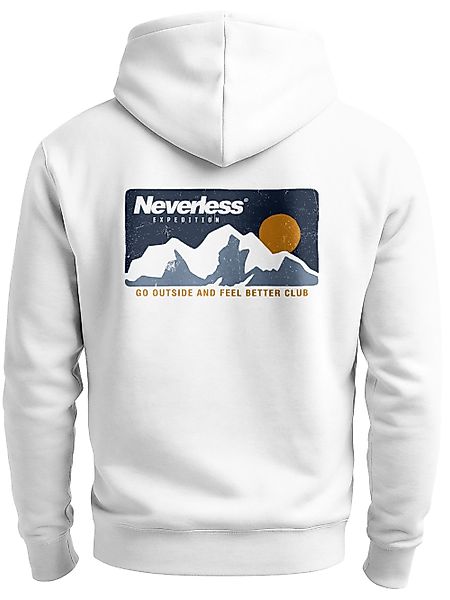 Neverless Hoodie Herren Hoodie Backprint Berge günstig online kaufen
