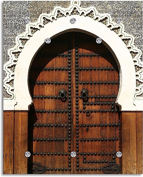 queence Garderobenleiste »Holzbretter«, mit 6 Haken, 50 x 120 cm günstig online kaufen