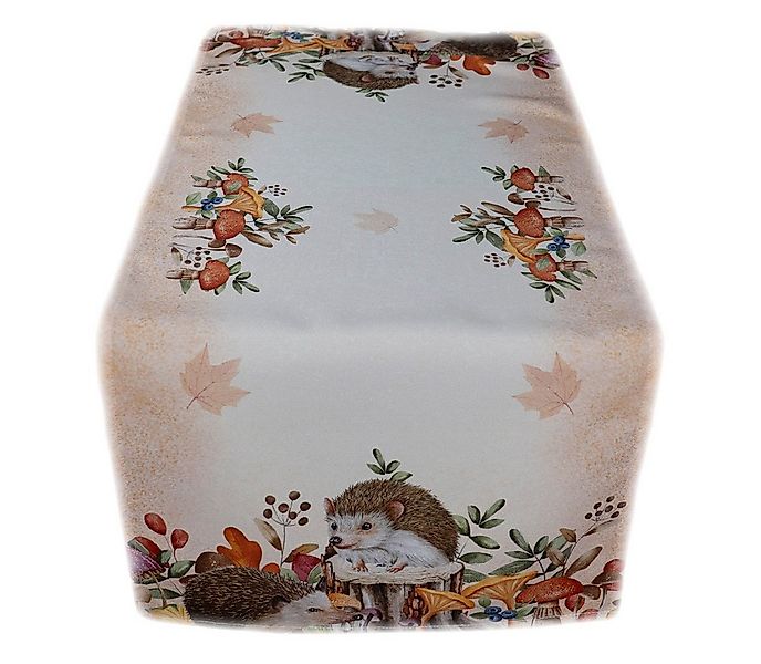 texpot Tischdecke Tischläufer Druck Igel Herbst (1-tlg) günstig online kaufen