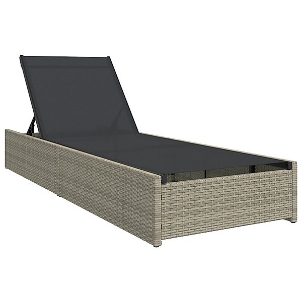 vidaXL Sonnenliege Beige 60x200x27 cm Poly Rattan 42004127 günstig online kaufen