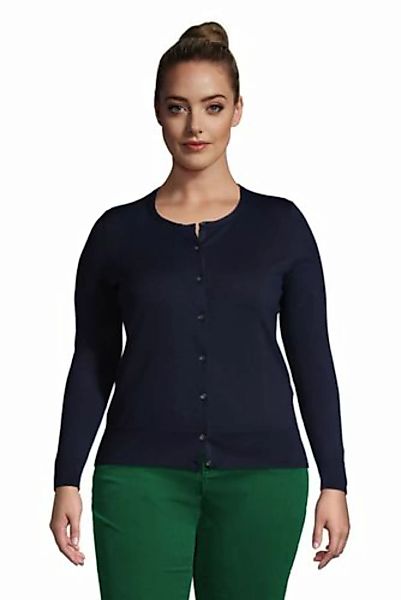 Supima Feinstrick-Cardigan in großen Größen, Damen, Größe: 52-54 Plusgrößen günstig online kaufen