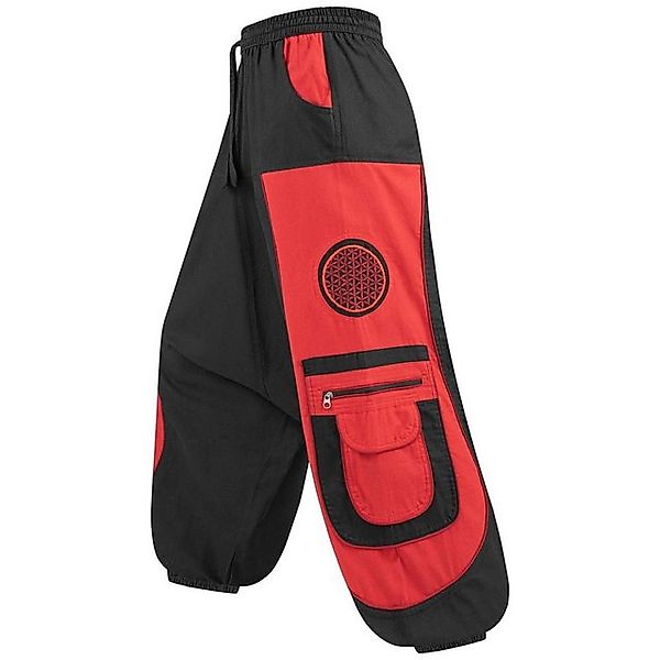 KUNST UND MAGIE Haremshose Cargohose Hippie Haremshose Goa Hose Lebensblume günstig online kaufen