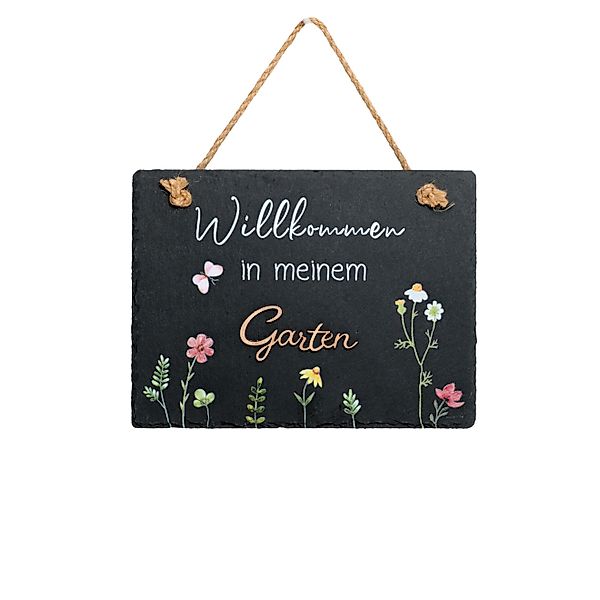 finehomegarden Wanddekoobjekt Spruchschild Schiefertafel zum Aufhängen günstig online kaufen
