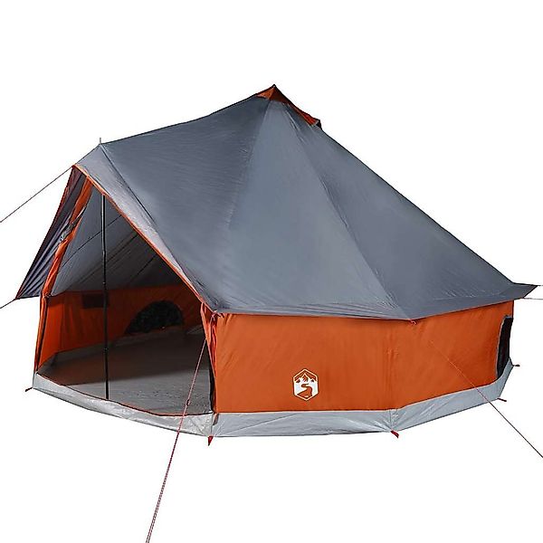 vidaXL Tipi-Zelt Tipi-Familienzelt 12 Personen Grau günstig online kaufen