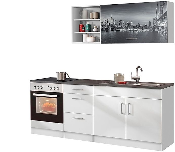 KOCHSTATION Küchenzeile »KS-Paris – Küchen mit einzigartigen Fotomotiven au günstig online kaufen