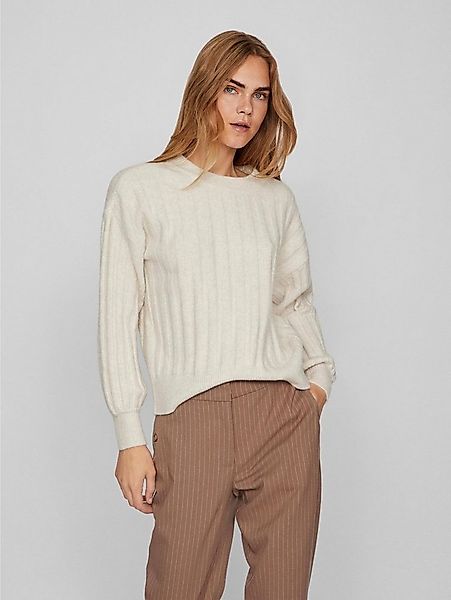 Vila Strickpullover Strick Gerippt Elastisch VITYCIA VITYCIA L/S O-NECK KNI günstig online kaufen