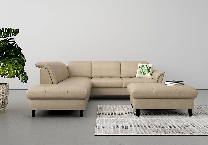 sit&more Ecksofa "Maggiore L-Form" wahlweise mit Kopfteilverstellung, Bettf günstig online kaufen