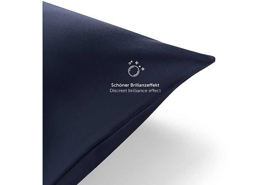 Blumtal Kissenbezüge Premium Mako Satin Kissenbezug, superweich aus 100% Ba günstig online kaufen