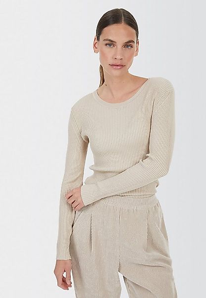 MARC AUREL Rundhalspullover in Rippen-Optik günstig online kaufen