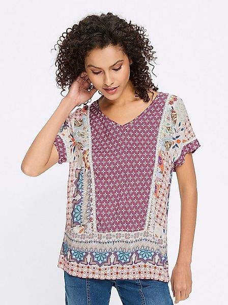 heine Klassische Bluse Druckbluse Kurzarm günstig online kaufen