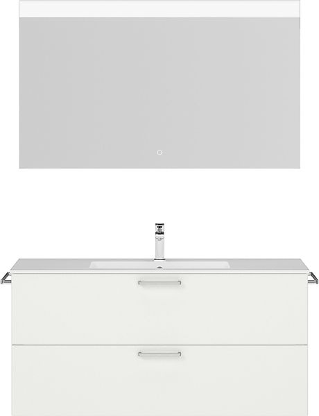 nobilia® Badmöbel-Set »Tolvina« vormontiert, mit Soft-Close, 2 Stk. tlg. in günstig online kaufen