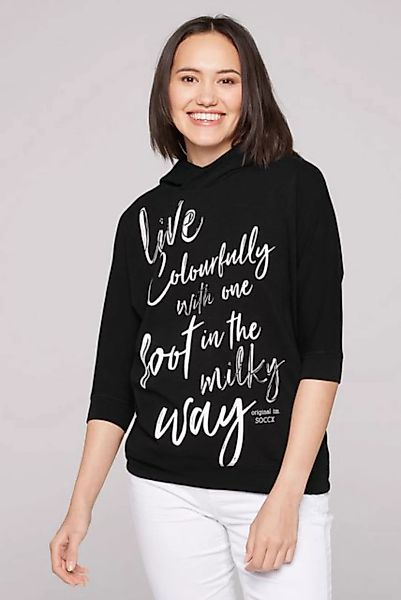 SOCCX Kapuzensweatshirt mit Fledermausärmeln günstig online kaufen