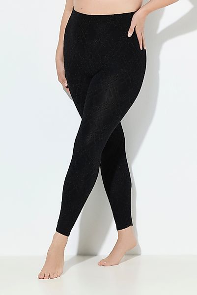 Ulla Popken Feinstrumpfhose Strumpf-Leggings gemustert Glitter günstig online kaufen