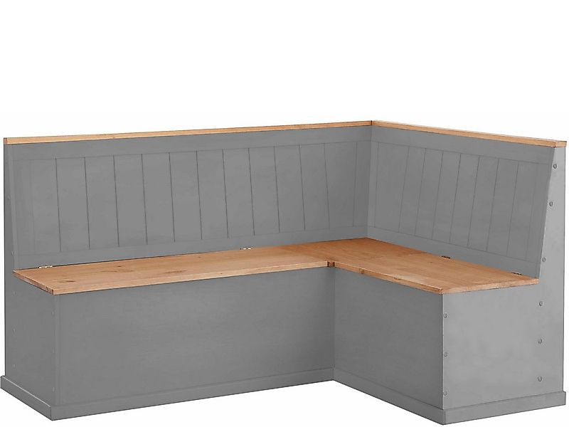 loft24 Eckbank Sage, Sitzbank aus Kiefer Massivholz im Landhausstil günstig online kaufen