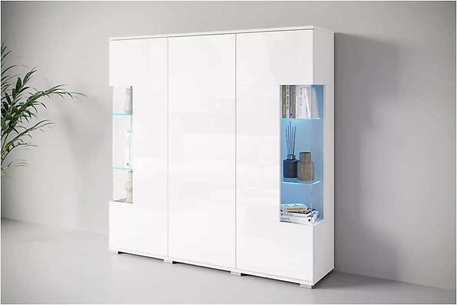 INOSIGN Highboard "Kenia", (1 St.), Modernes Highboard, mit Glastüren, Brei günstig online kaufen