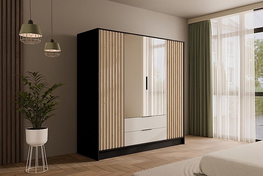ALTDECOR Drehtürenschrank NELIA (Kleiderschrank Garderobenschrank mit viel günstig online kaufen
