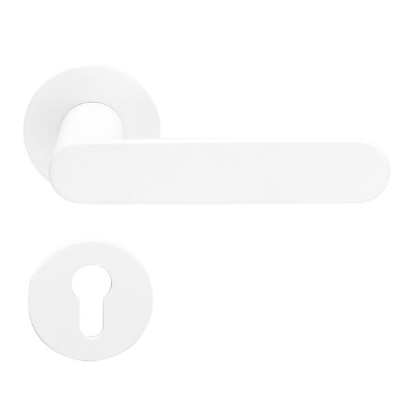 MeinTürgriff Drückergarnitur Weiß Georgetown Flachrosette Türgriff Rosetten günstig online kaufen