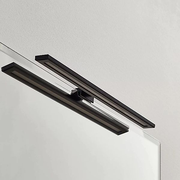 LED-Spiegelleuchte Espelho 40 cm schwarz 3.000 K günstig online kaufen