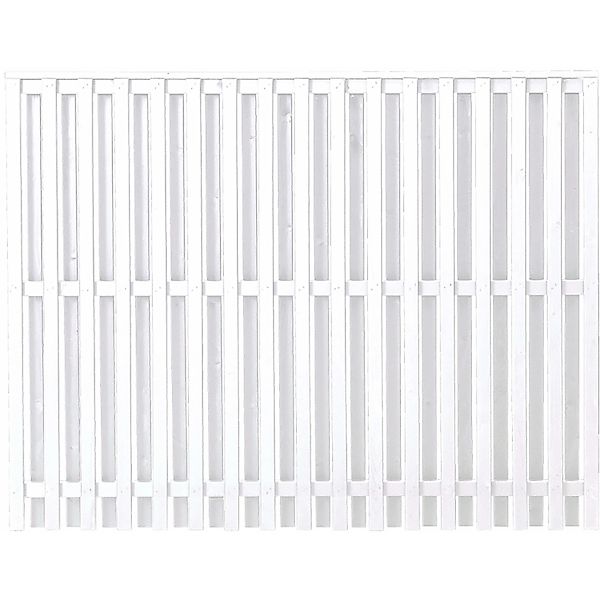 Sichtschutzzaun Nagano Nadelholz Weiß 180 cm x 140 cm günstig online kaufen