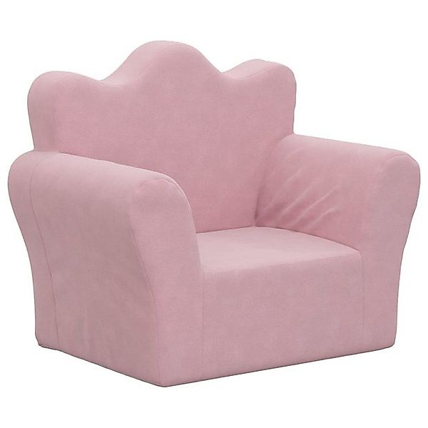 vidaXL Kindersofa, Kinder Schlafsofa Rosa Weich Plüsch günstig online kaufen