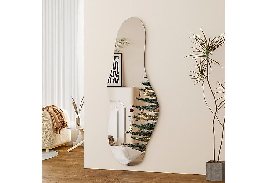 Boromal Ganzkörperspiegel groß Wandspiegel Asymmetrisch 165x60cm Dekospiege günstig online kaufen