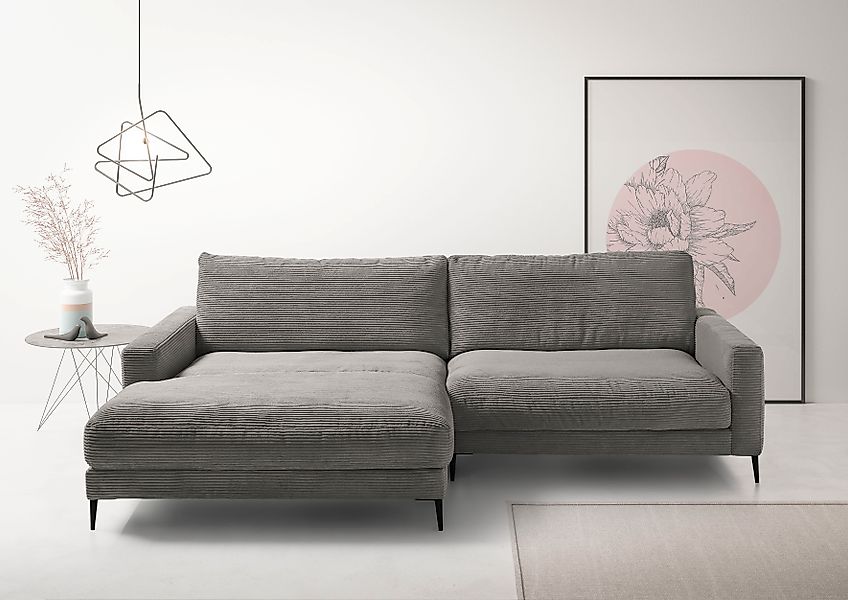 INOSIGN Ecksofa "Downtown, B/T/H: 272/190/84 cm L-Form", weicher Sitzkomfor günstig online kaufen