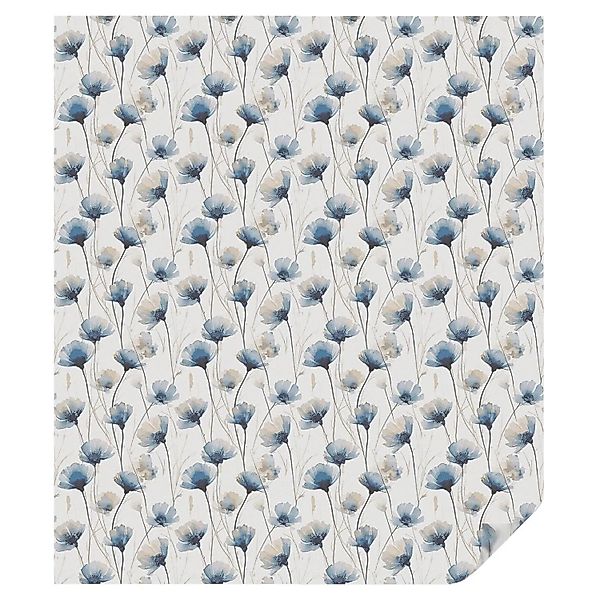 Tulup Fensterfolie Blaue Blumen Folie für Fenster Sichtschutz 100x116 cm We günstig online kaufen