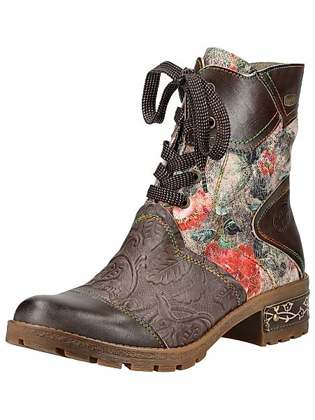 LAURA VITA Schnürstiefelette "LAURA VITA Stiefelette Lederimitat/Textil" günstig online kaufen