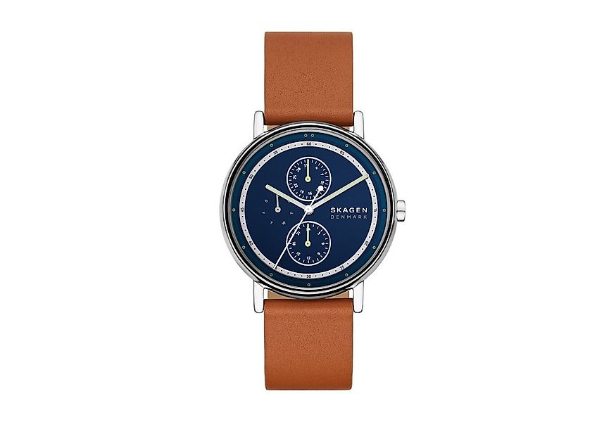 SKAGEN Quarzuhr SIGNATUR SKW6943, Armbanduhr, Herrenuhr, Lederarmband, anal günstig online kaufen