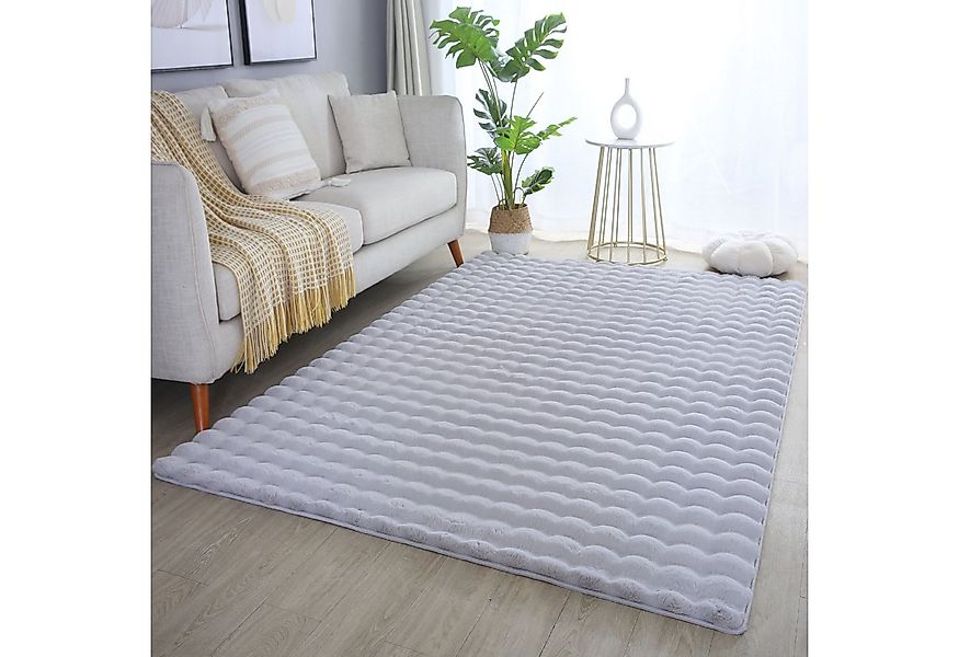 Carpettex Hochflor-Teppich Unicolor - Einfarbig, Läufer, Höhe: 25 mm, Teppi günstig online kaufen