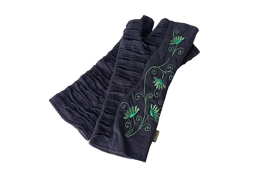 Vishes Armstulpen Warme Blumen bestickte Handstulpen, außen Baumwolle, inne günstig online kaufen
