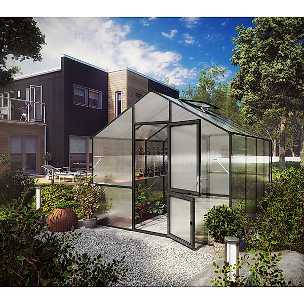 KGT Gewächshaus Lilie Anthrazit-Grau 9,59 m² günstig online kaufen