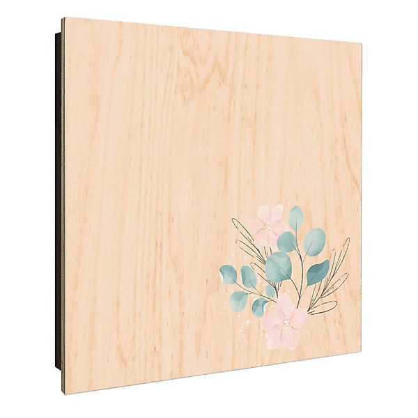 Banjado Großer Schlüsselkasten Holz 30x30cm Schwarz Scharnier Links 50 Hake günstig online kaufen