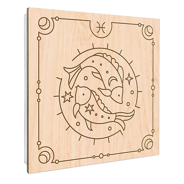 Banjado Schlüsselkasten mit Holzfront 30x30cm Weiß Scharnier Links 50 Haken günstig online kaufen