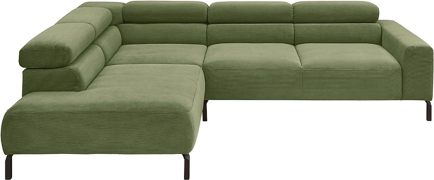 PLACES OF STYLE Ecksofa »Antonelli, L-Form, inkl. Kopfteilverstellung, Brei günstig online kaufen