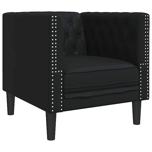 vidaXL Sofa Chesterfield Sofa Stuhl Schwarz günstig online kaufen